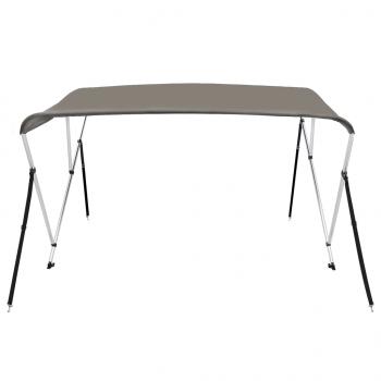 3-Bow Bimini-Top Grau 183x152x133 cm