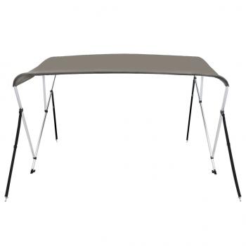 3-Bow Bimini-Top Grau 184x189x135 cm