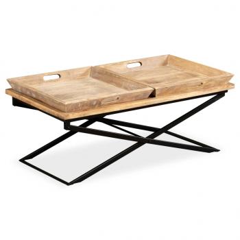 Couchtisch Mangoholz Massiv 110 x 55 x 42 cm 