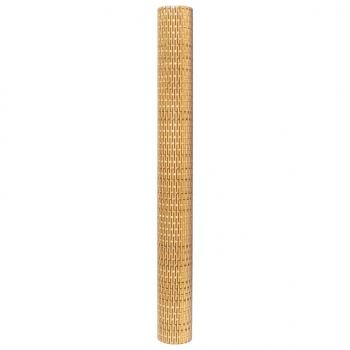 Balkon-Sichtschutz Hellbraun 1000x80 cm Poly Rattan