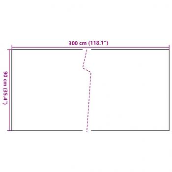 Balkon-Sichtschutz Schwarz 300x90 cm Poly Rattan