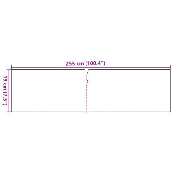 Balkon-Sichtschutze 10 Stk. Anthrazit 255x19 cm Poly Rattan