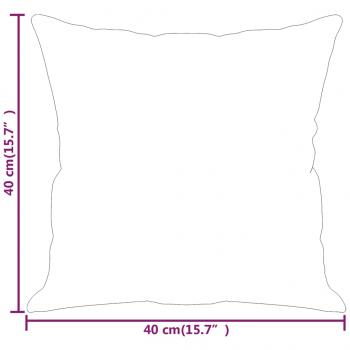 Zierkissen 2 Stk. Hellgrau 40x40 cm Stoff