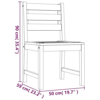 Gartenstühle 8 Stk. Massivholz Teak