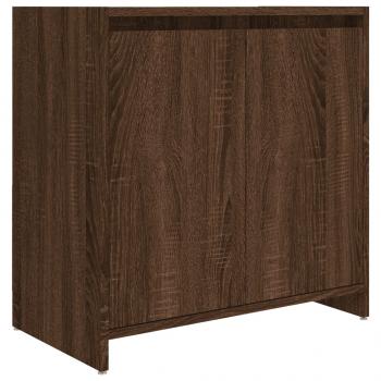 Badschrank Braun Eichen-Optik 60x33x61 cm Holzwerkstoff