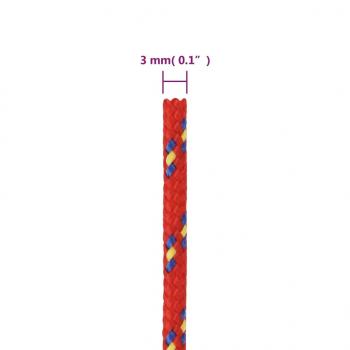 Bootsseil Rot 3 mm 250 m Polypropylen