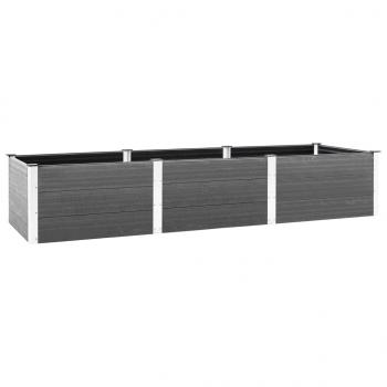 ARDEBO.de - Hochbeet Grau 300x100x54 cm WPC 