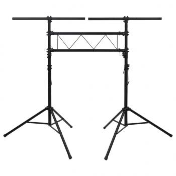 Leuchtenstativ Schwarz 238x115x(180-300) cm Stahl