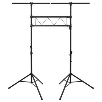 Leuchtenstativ Schwarz 238x115x(180-300) cm Stahl