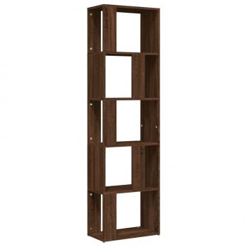 Bücherregal Braun Eichen-Optik 45x24x160 cm Holzwerkstoff