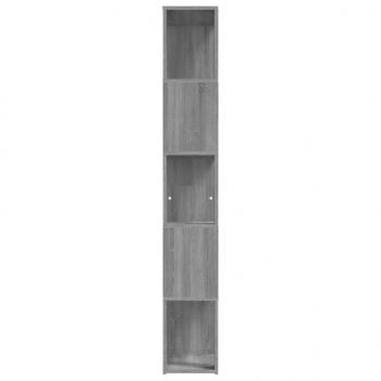 Bücherregal Grau Sonoma 45x24x160 cm Holzwerkstoff