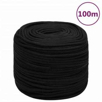 ARDEBO.de - Arbeitsseil Schwarz 6 mm 100 m Polyester