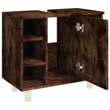 Badschrank Räuchereiche 60x32x53,5 cm Holzwerkstoff