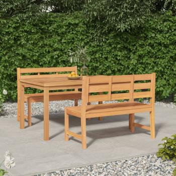 ARDEBO.de - 3-tlg. Garten-Essgruppe Massivholz Teak