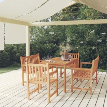 ARDEBO.de - 5-tlg. Garten-Essgruppe Massivholz Teak