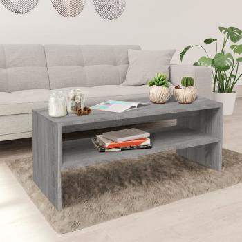 ARDEBO.de - Couchtisch Grau Sonoma 100x40x40 cm Holzwerkstoff