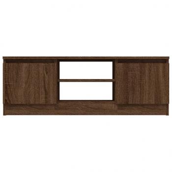 TV-Schrank mit Tür Braun Eichen-Optik 102x30x36 cm