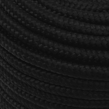 Arbeitsseil Schwarz 12 mm 25 m Polyester