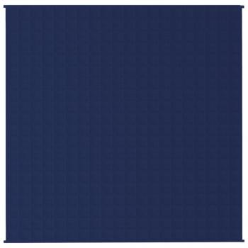 Gewichtsdecke Blau 200x200 cm 13 kg Stoff