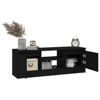 TV-Schrank mit Tür Schwarz 102x30x36 cm