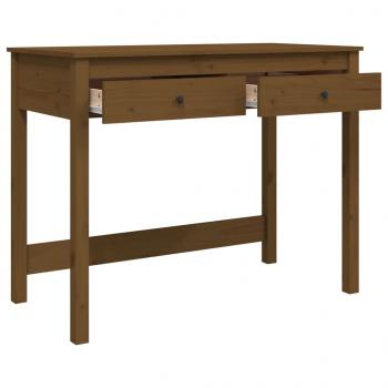 Schreibtisch mit Schubladen Honigbraun 100x50x78 cm Massivholz