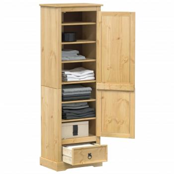 ARDEBO.de - Kleiderschrank Corona 55x38x170 cm Massivholz Kiefer