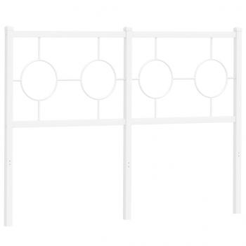 Kopfteil Metall Weiß 120 cm