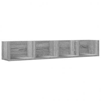 Wandschrank Grau Sonoma 99x18x16,5 cm Holzwerkstoff