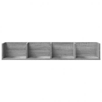 Wandschrank Grau Sonoma 99x18x16,5 cm Holzwerkstoff