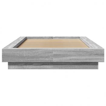 Bettgestell Grau Sonoma 75x190 cm Holzwerkstoff