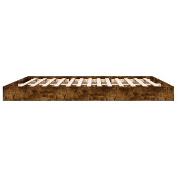 Bettgestell Räuchereiche 200x200 cm Holzwerkstoff