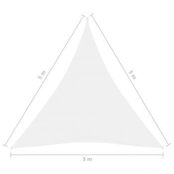 Sonnensegel Oxford-Gewebe Dreieckig 5x5x5 m Weiß