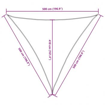 Sonnensegel Oxford-Gewebe Dreieckig 5x5x5 m Weiß