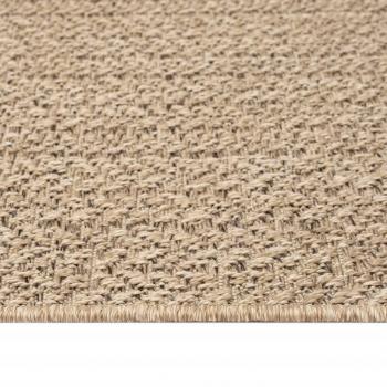 Teppich ZIZUR 200x200 cm Jute-Optik Indoor und Outdoor