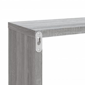 Wandregale 2 Stk. Grau Sonoma 80x15x26,5 cm Holzwerkstoff