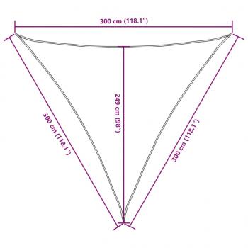 Sonnensegel Oxford-Gewebe Dreieckig 3x3x3 m Anthrazit