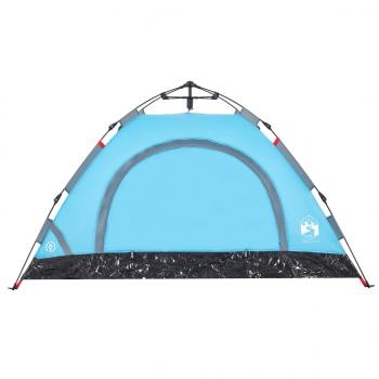 Campingzelt 2 Personen Blau Quick Release