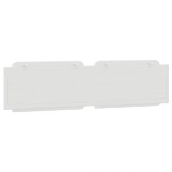 Kopfteil-Kissen Weiß 200 cm Kunstleder
