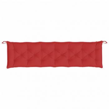 Gartenbank-Auflagen 2 Stk. Rot 200x50x7 cm Oxford-Gewebe