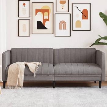 ARDEBO.de - Sofa 3-Sitzer Taupe Stoff