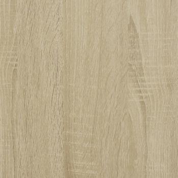Bettgestell Sonoma-Eiche 140x190 cm Holzwerkstoff und Metall