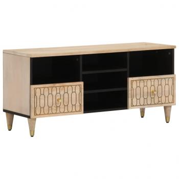 ARDEBO.de - TV-Schrank 100x33x46 cm Massivholz Mango