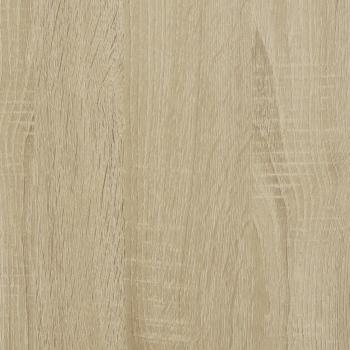 Bettgestell Sonoma-Eiche 100x200 cm Holzwerkstoff und Metall