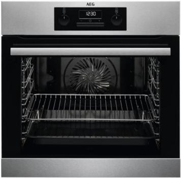 ARDEBO.de AEG BEB331010M EEK: A Einbaubackofen,  60 cm breit, 71l, SurroundCook, Kühlgebläse, Edelstahl mit Antifingerprint