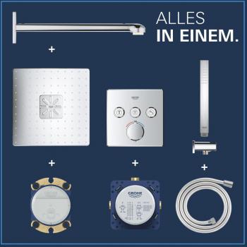 GROHE Precision Smartcontrol Duschsystem, Quickfix, Unterputz, mit Vitalio Smartactive 310 Cube, chrom (34875000)