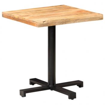 Bistrotisch Quadratisch 70x70x75 cm Raues Mangoholz