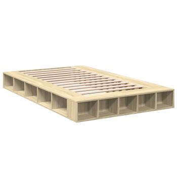 Bettgestell Sonoma-Eiche 140x190 cm Holzwerkstoff