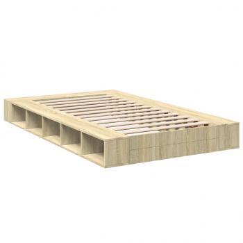 Bettgestell Sonoma-Eiche 140x190 cm Holzwerkstoff