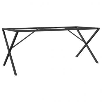 ARDEBO.de - Esstisch-Gestell in X-Form 180x80x73 cm Gusseisen