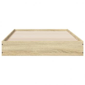 Bettgestell Sonoma-Eiche 90x200 cm Holzwerkstoff